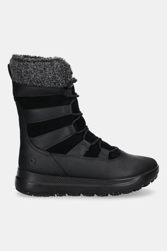 Ecco śniegowce skórzane Solice Mid Wp 200G Pl 420213.51052 czarny AW25