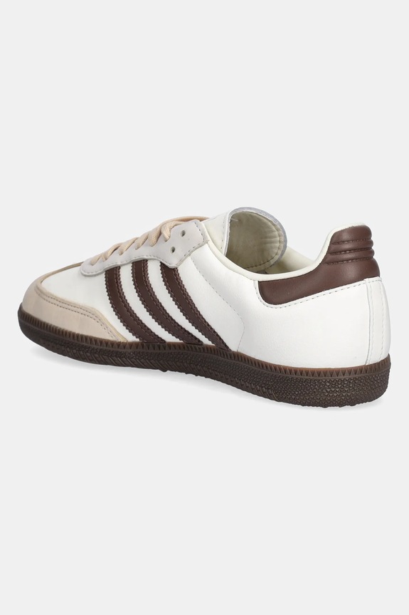 Obuwie adidas Originals sneakersy skórzane Samba OG JR8842 beżowy