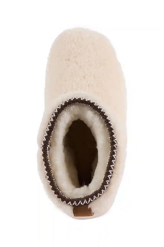Emu Australia cizme de lână pentru zăpadă Stinger Micro Flatform Teddy W13187.NATU bej