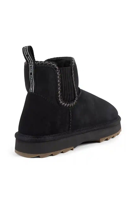 Scarpe Emu Australia stivali da neve in camoscio Higgie W13198.BLAK nero