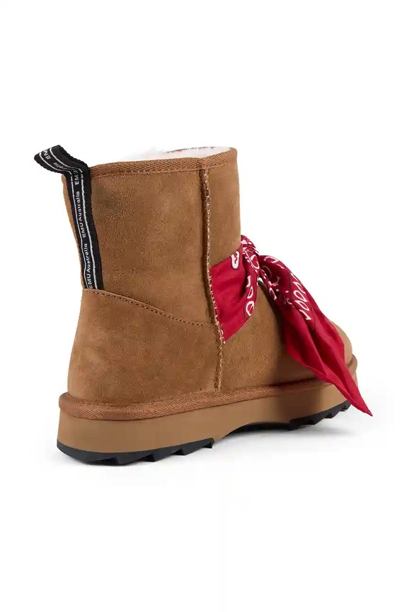 Scarpe Emu Australia stivali da neve in camoscio Sharky Mini Bandana W13199.CHES marrone