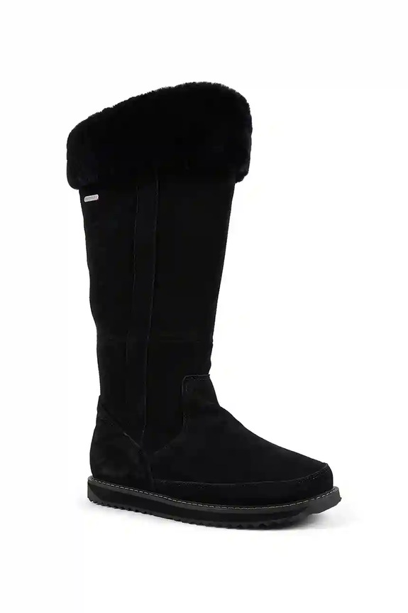 Semišové čižmy Emu Australia Georgi W13218.BLAK čierna AW25