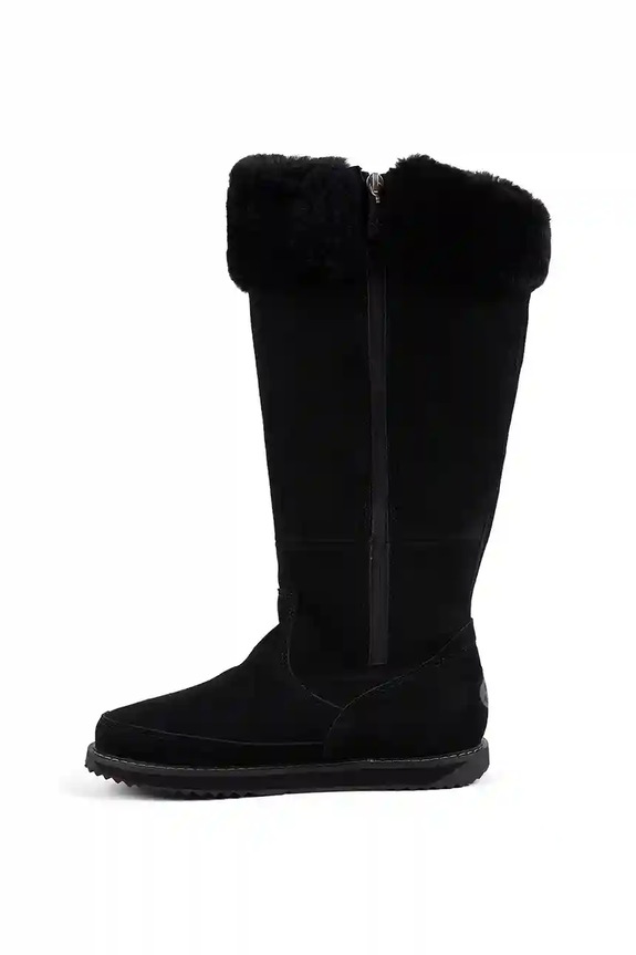 Semišové čižmy Emu Australia Georgi čierna W13218.BLAK
