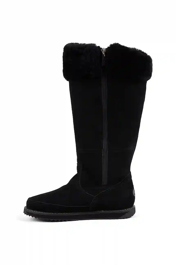 Semišové čižmy Emu Australia Georgi čierna W13218.BLAK