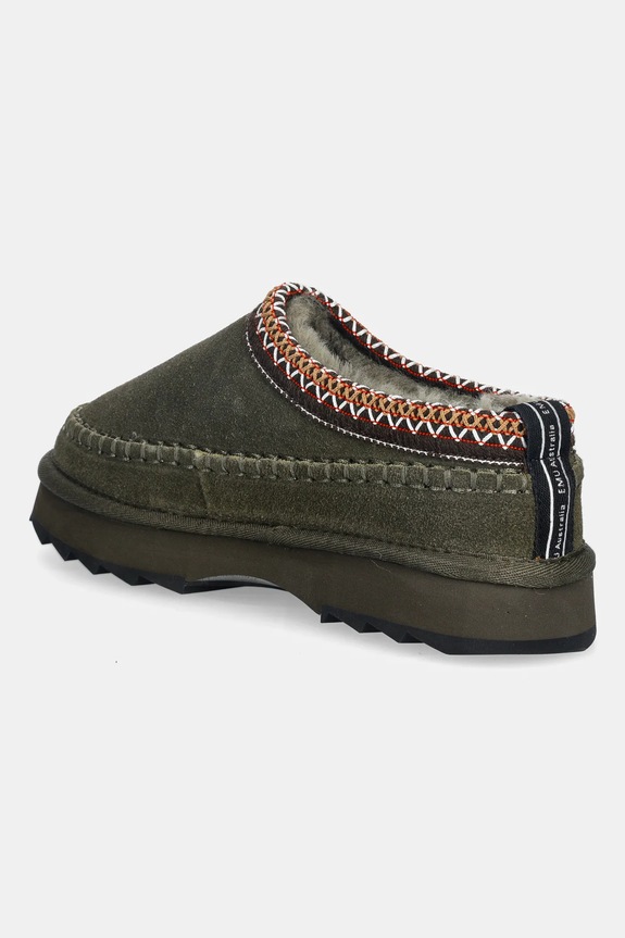 Cipők Emu Australia velúr papucs Sharky Adventure Scuff W13239.OLID zöld