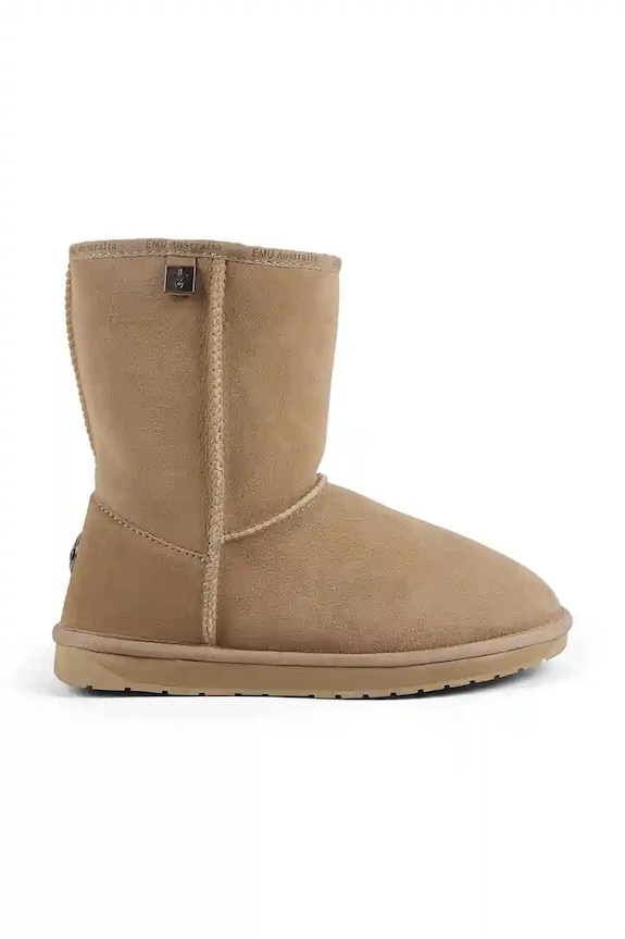 Emu Australia kozaki Platinum Stinger Slim Lo płaski beżowy WP20002.SAND