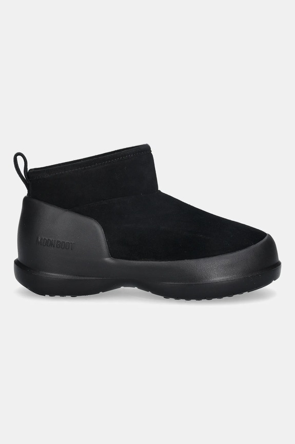 Moon Boot śniegowce zamszowe MB MEZZALUNA LOW BOOT SUEDE 80D2500070.N001 czarny AW25