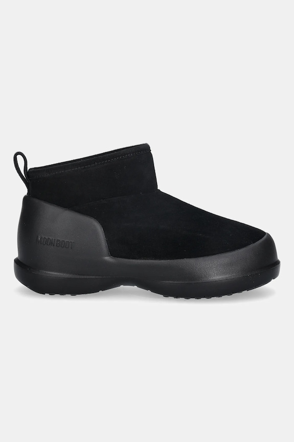 Moon Boot śniegowce zamszowe MB MEZZALUNA LOW BOOT SUEDE 80D2500070.N001 czarny AW25