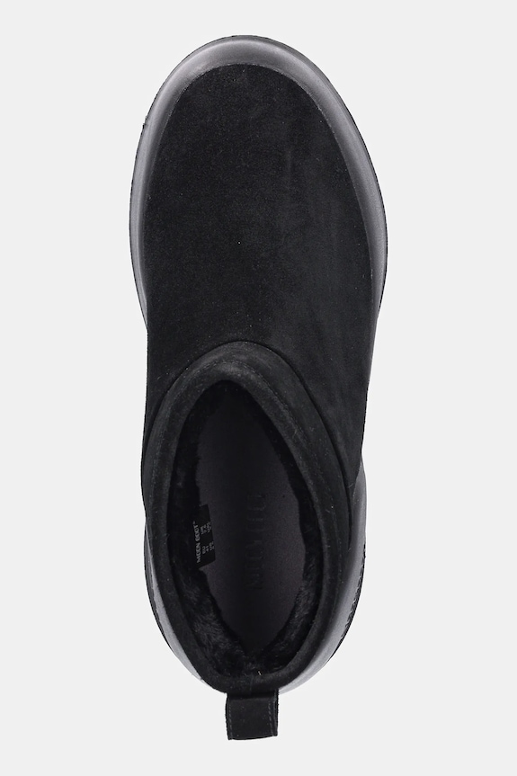 Moon Boot śniegowce zamszowe MB MEZZALUNA LOW BOOT SUEDE czarny 80D2500070.N001
