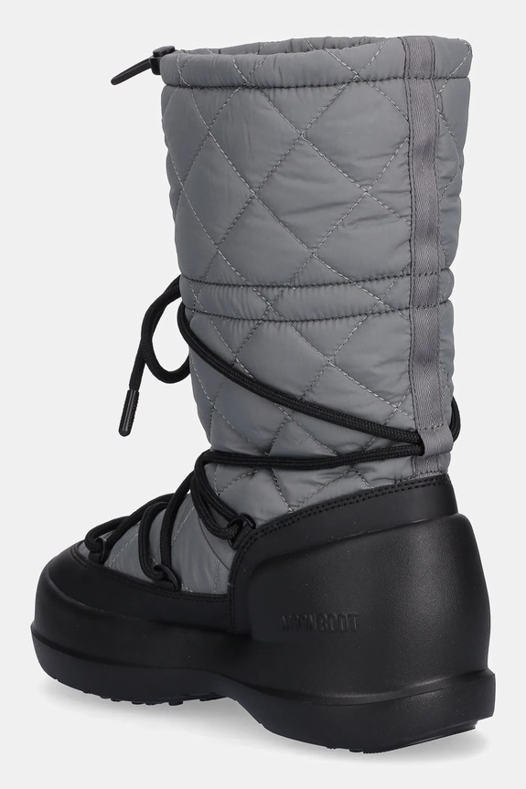 Obuwie Moon Boot śniegowce MB MEZZALUNA QUILTED HIGH BOOT WP 80D2500080.H006 szary