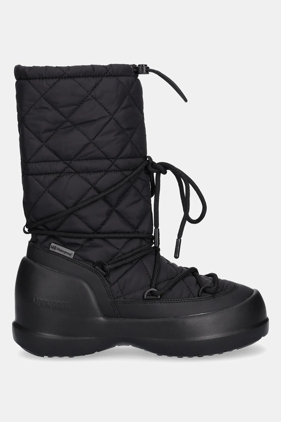 Čizme za snijeg Moon Boot MB MEZZALUNA QUILTED HIGH BOOT WP 80D2500080.N001 crna AW25