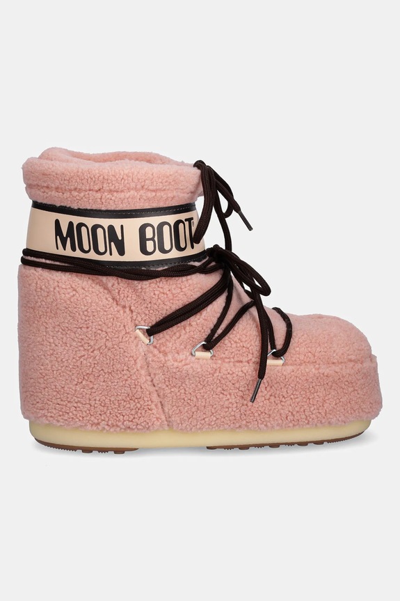 Snehule Moon Boot MB ICON LOW FLEECE 80D1409700.J001 ružová AW25