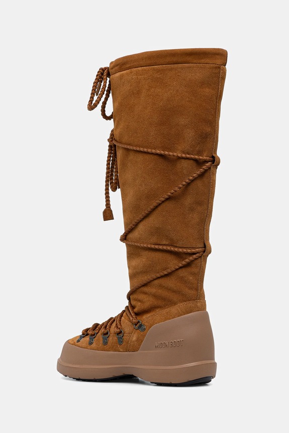 Încălțăminte Moon Boot cizme de zăpadă din piele întoarsă MB LUNA BOOT EXTRA SUEDE 80D2480200.M008 maro