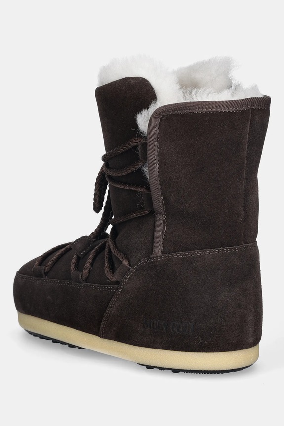 Obuća Čizme za snijeg od brušene kože Moon Boot MB EVX BOOT SUEDE / SHEARLING 80D1470050.M010 smeđa
