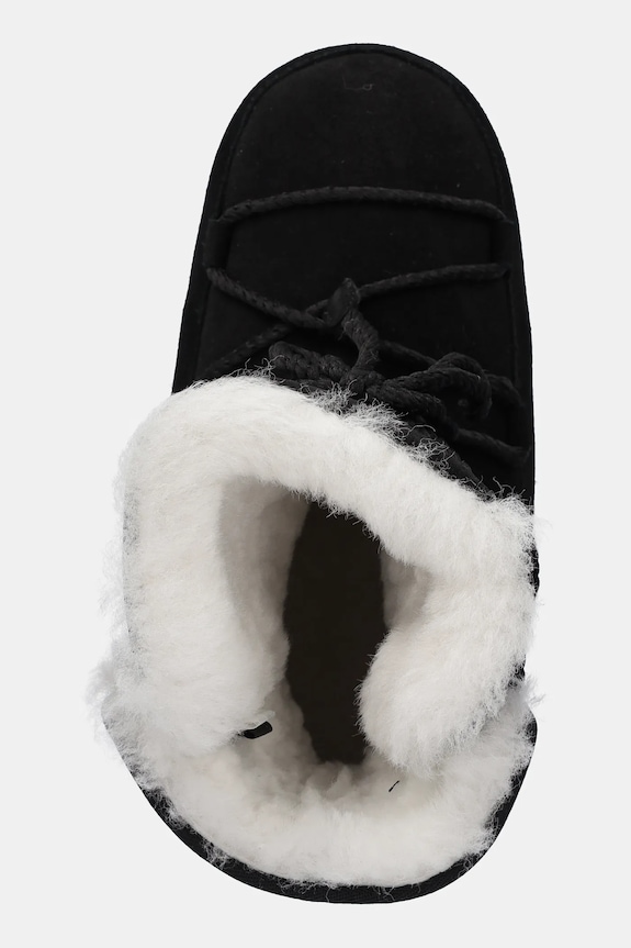 Čizme za snijeg od brušene kože Moon Boot MB EVX BOOT SUEDE / SHEARLING crna 80D1470050.N001