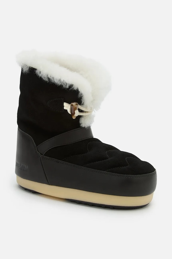 Moon Boot śniegowce zamszowe MB EVX IGLOO 80D1470070.NL02 czarny AW25