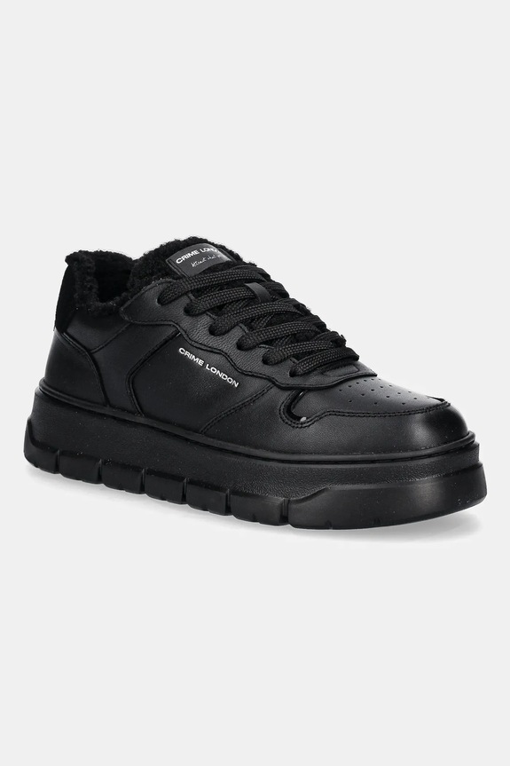 Crime London sneakersy skórzane MAGNETIC płaska czarny 21902AA7.20