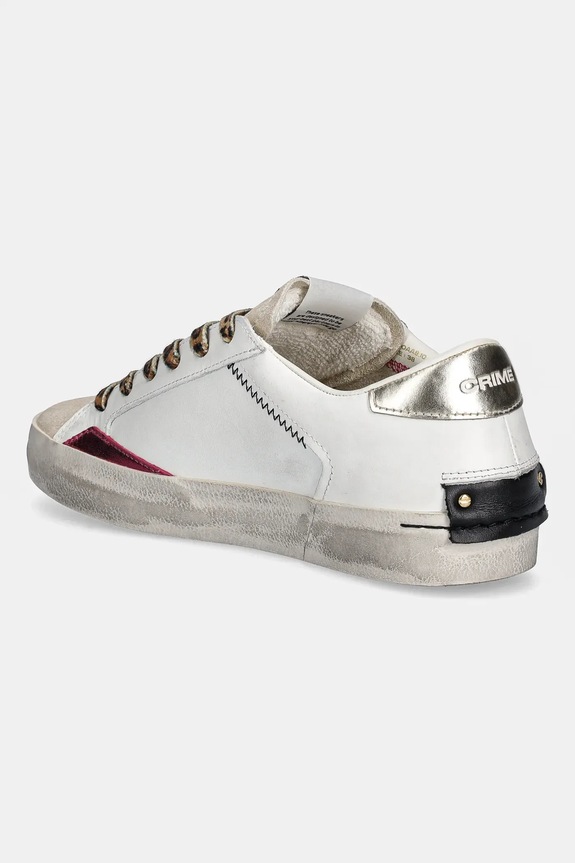 Παπούτσια Δερμάτινα sneakers Crime London DISTRESSED 25000AA8.10 λευκό