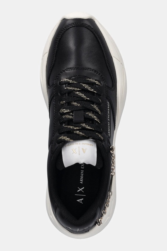 Armani Exchange sneakers din piele negru XW001617.AF17443.MC005