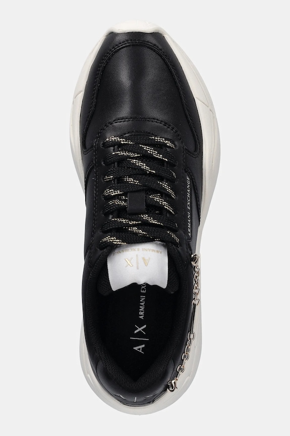 Armani Exchange sneakers din piele negru XW001617.AF17443.MC005