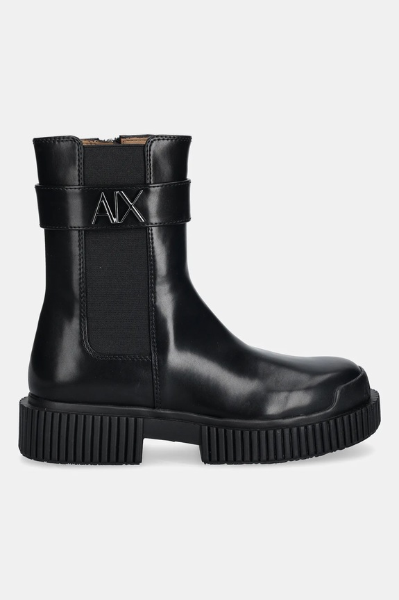 Topánky chelsea Armani Exchange XW001634.AF17474.UC001 čierna AW25