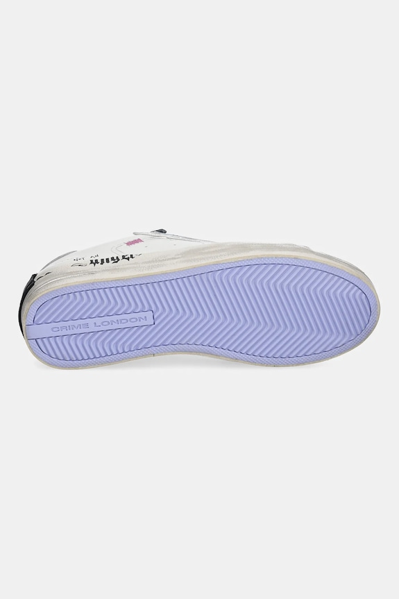 Crime London sneakers din piele SK8 DELUXE 25102AA8.10 alb