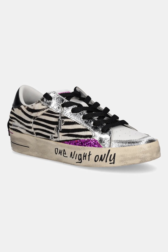 Usnjene superge Crime London SK8 DELUXE Raven pisana 25107AA8.68