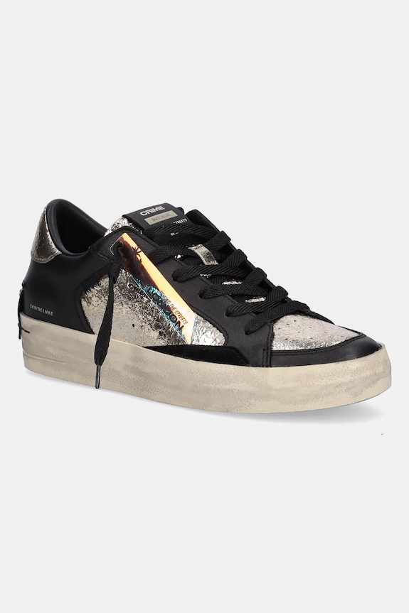 Crime London bőr sportcipő SK8 DELUXE WEDGE velúr bőr fekete 25193AA8.10