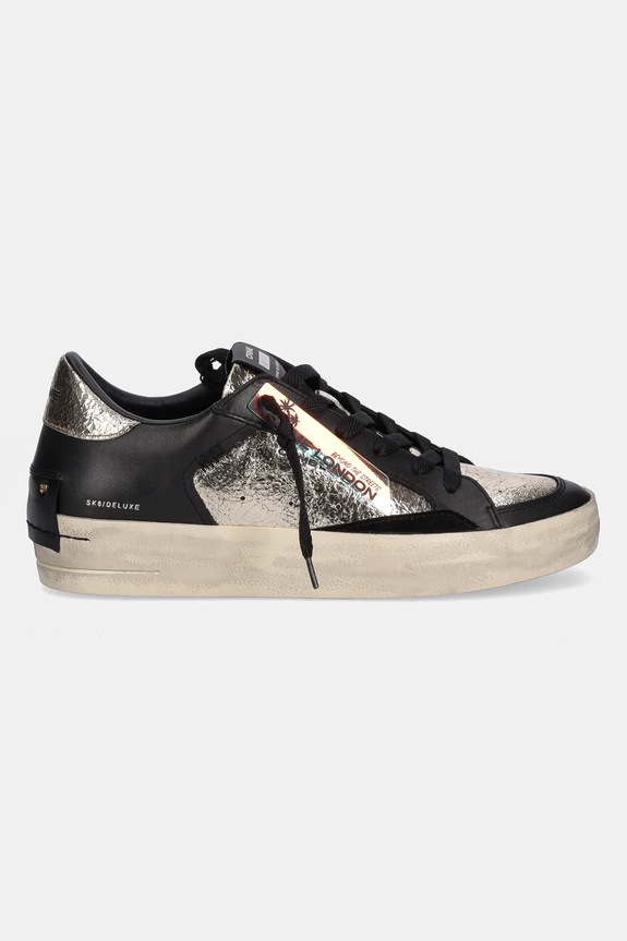 Crime London bőr sportcipő SK8 DELUXE WEDGE 25193AA8.10 fekete AW26
