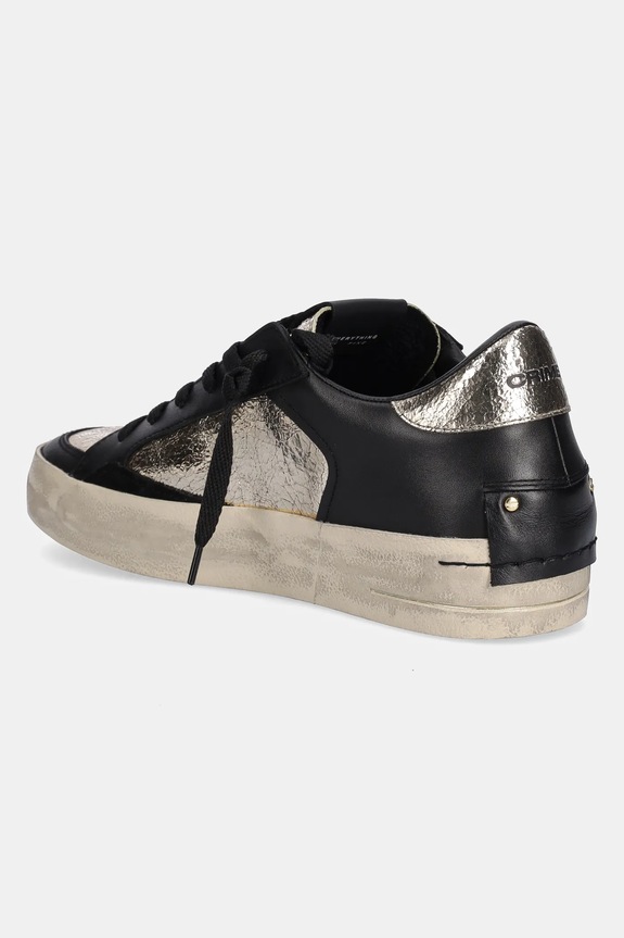 Cipők Crime London bőr sportcipő SK8 DELUXE WEDGE 25193AA8.10 fekete