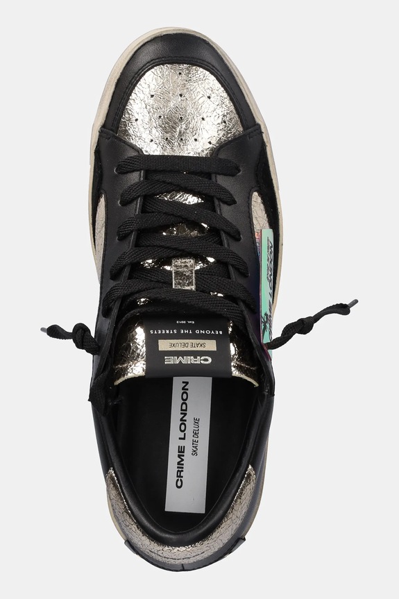 Crime London bőr sportcipő SK8 DELUXE WEDGE fekete 25193AA8.10
