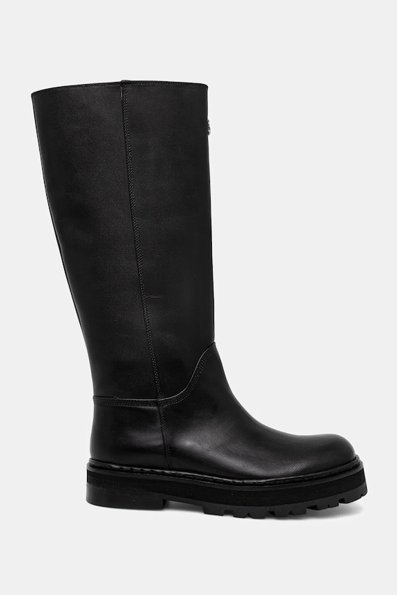 Kožené kozačky Patrizia Pepe 8Y0135.L048.FB30 černá AW25