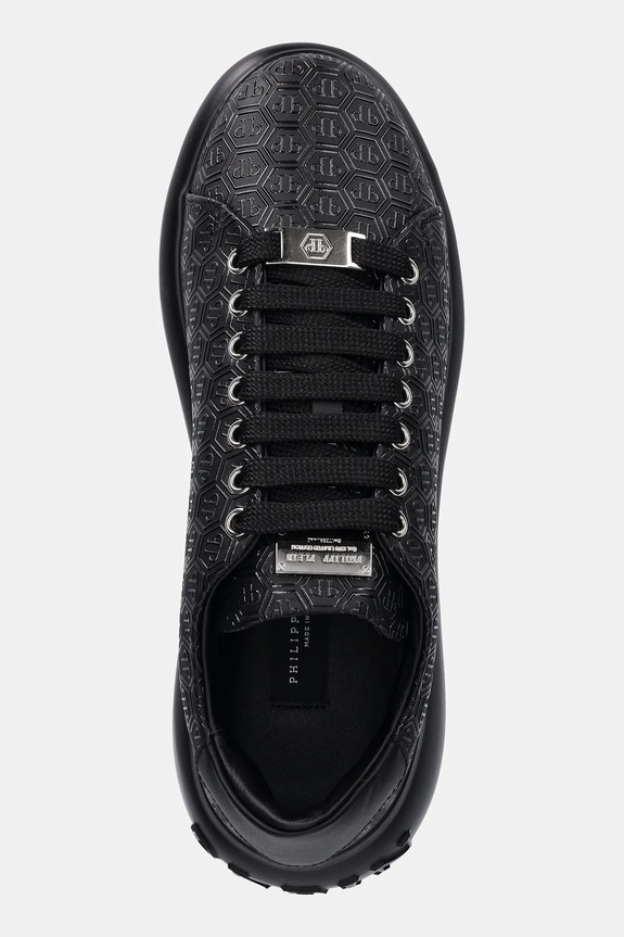 Philipp Plein sneakers in pelle Megastar nero USC0862.PLE005.0202
