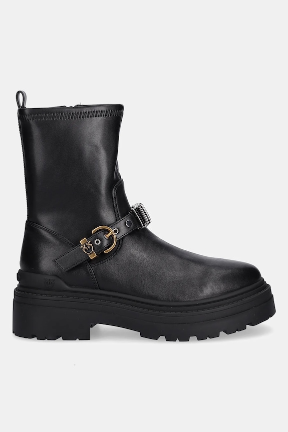 Kožne čizme Pinko Mia 27 SD0447.P061.Z99 crna AW25