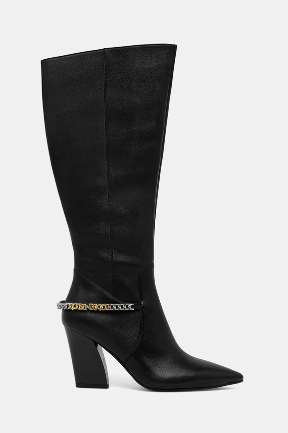 Kožne čizme Pinko Viola 03 SD0419.P087.Z99 crna AW25