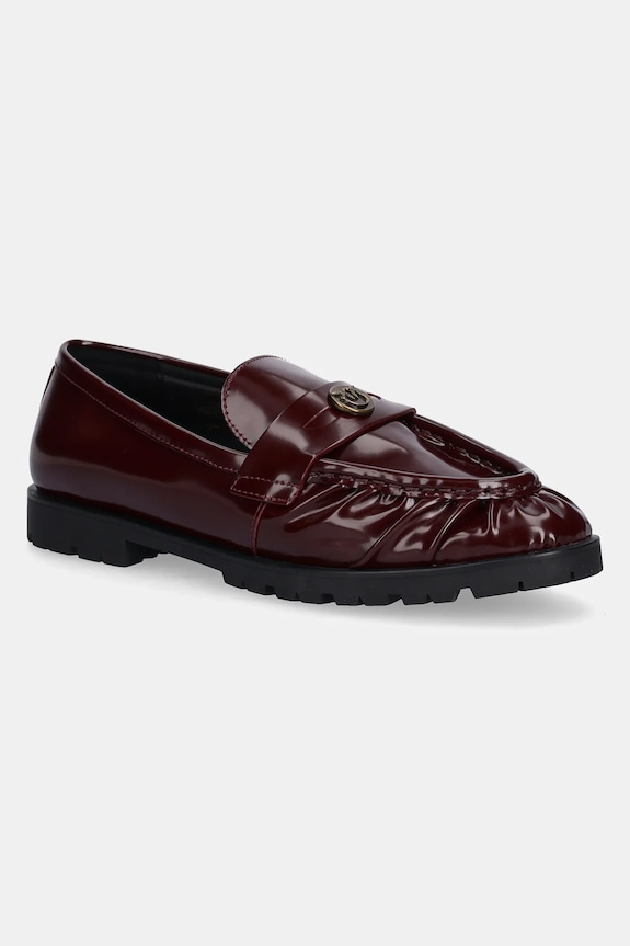 Pinko scarpe in pelle Nora 01 pelle verniciata granata SD0435.P114.P61