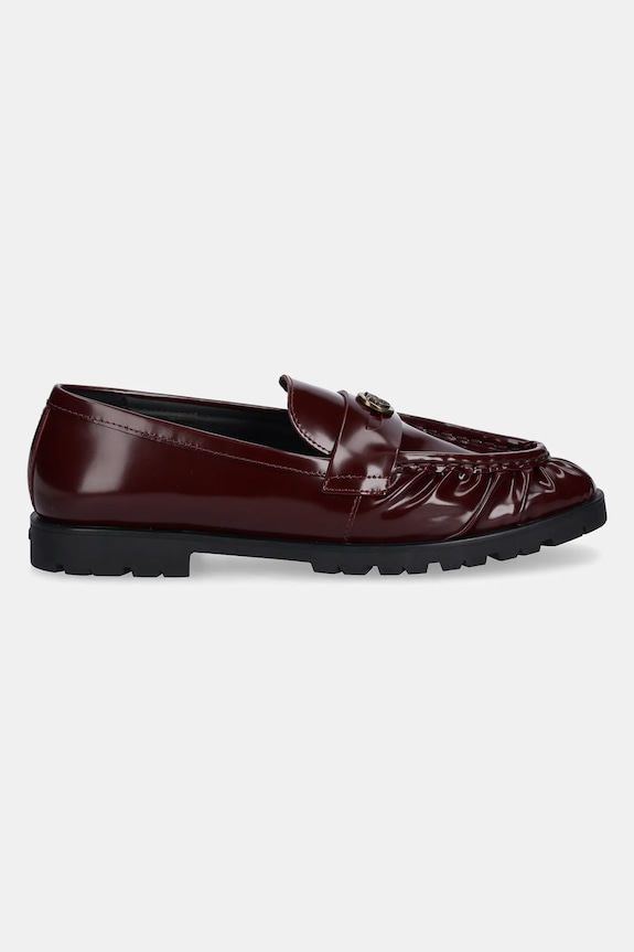Pinko scarpe in pelle Nora 01 SD0435.P114.P61 granata AW25