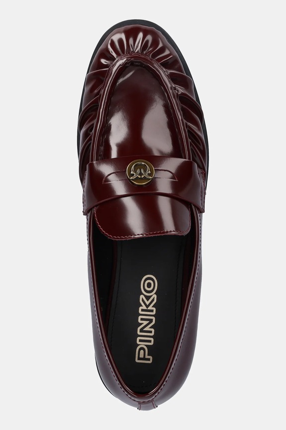 Pinko scarpe in pelle Nora 01 granata SD0435.P114.P61