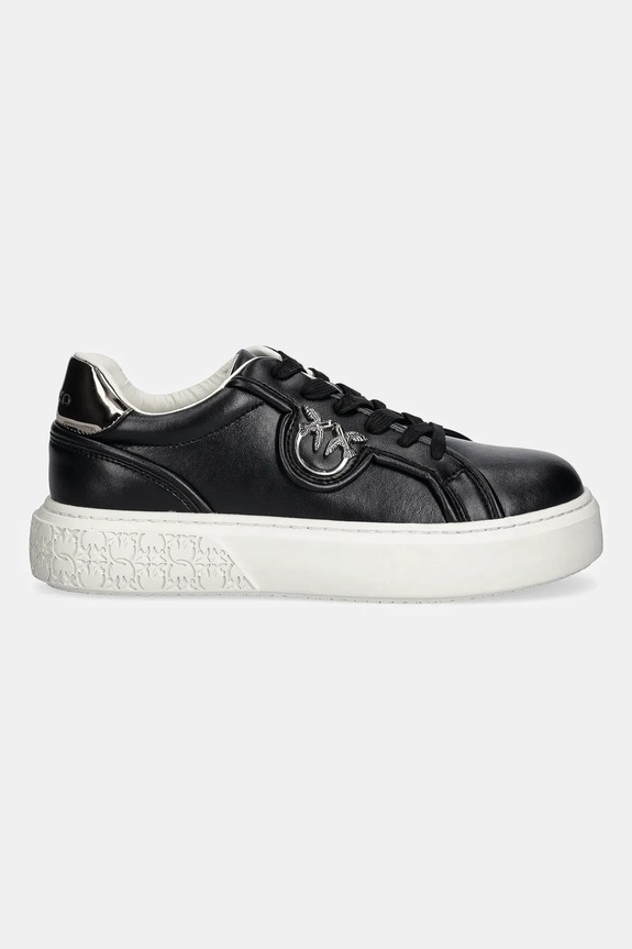 Pinko sneakersy skórzane Yoko 06 SS0041.P087.Z99 czarny AW25