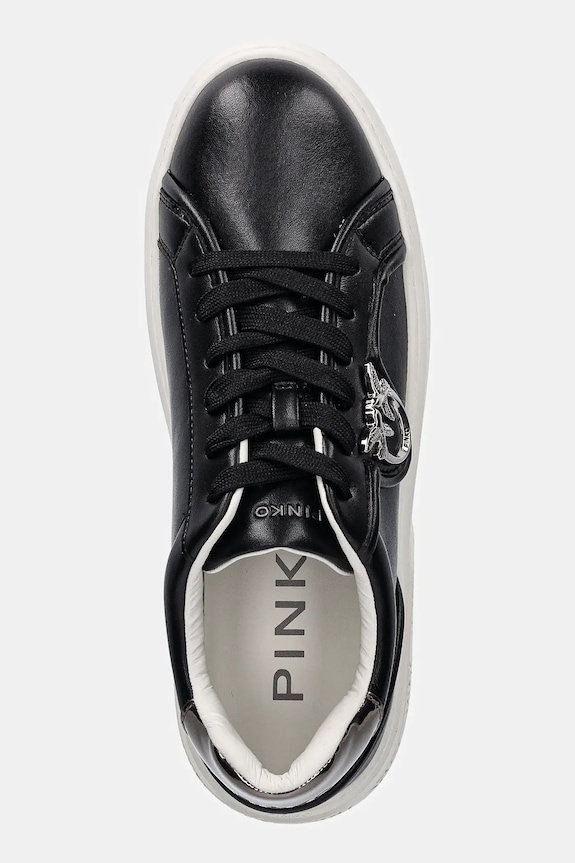 Pinko sneakersy skórzane Yoko 06 czarny SS0041.P087.Z99