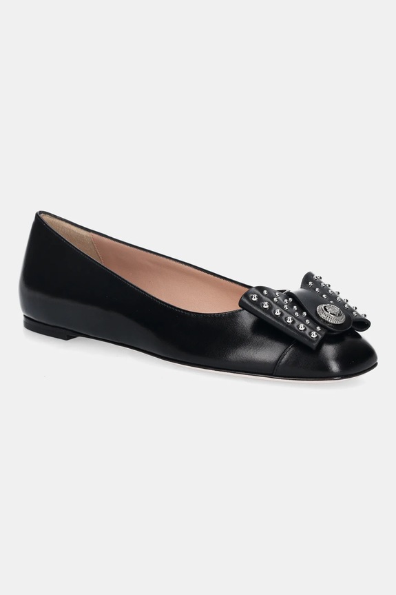 Bally ballerine in pelle B-BOW-STUDS nero WA051X.VT021.U901