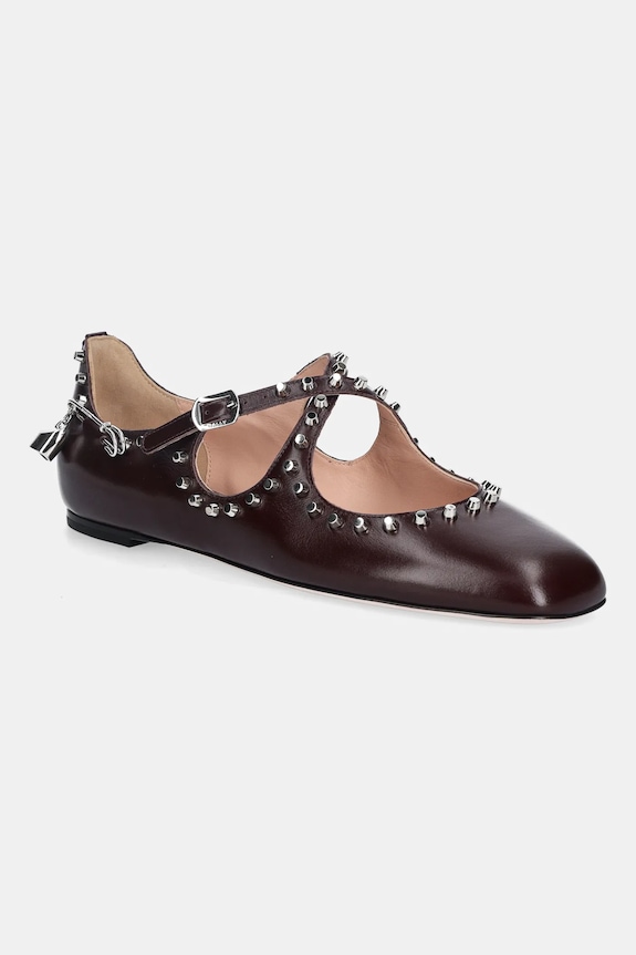 Bally ballerine in pelle BELISKA-STUDS granata WA051M.VT021.U3A4