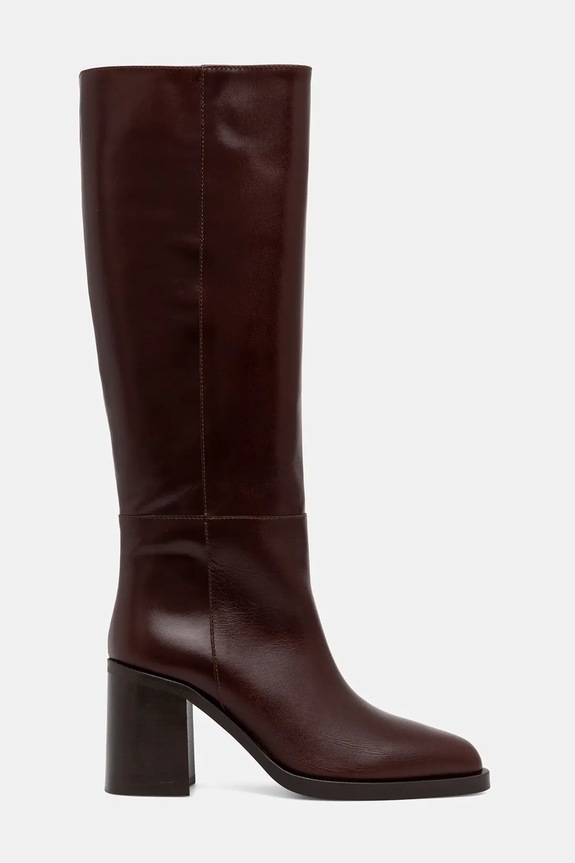 Jonak ghete de piele DICKINSON CUIR 3700217 burgundia AW25