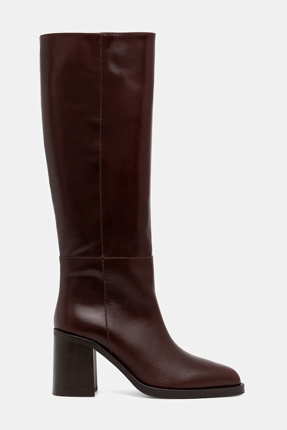 Jonak ghete de piele DICKINSON CUIR 3700217 burgundia AW25