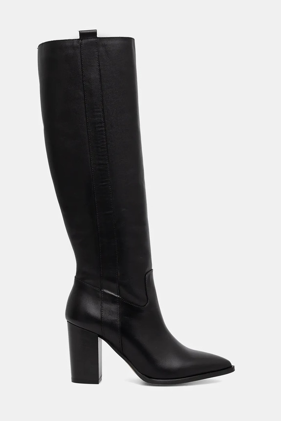 Kožené čižmy Jonak PECHE CUIR 3700034 čierna AW25