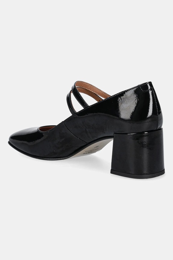 Cipők Jonak bőr flip-flop ALIENAR VERNIS PLISSE 3300131 fekete