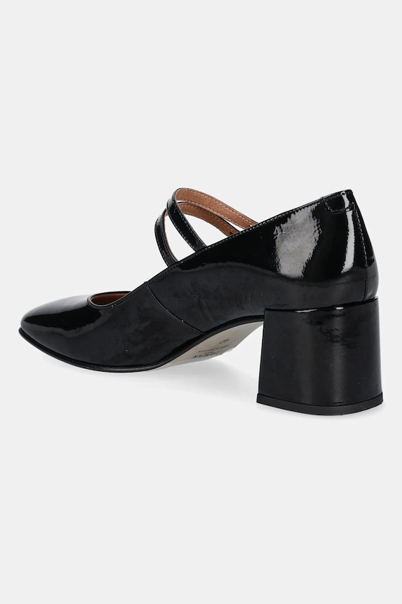 Cipők Jonak bőr flip-flop ALIENAR VERNIS PLISSE 3300131 fekete