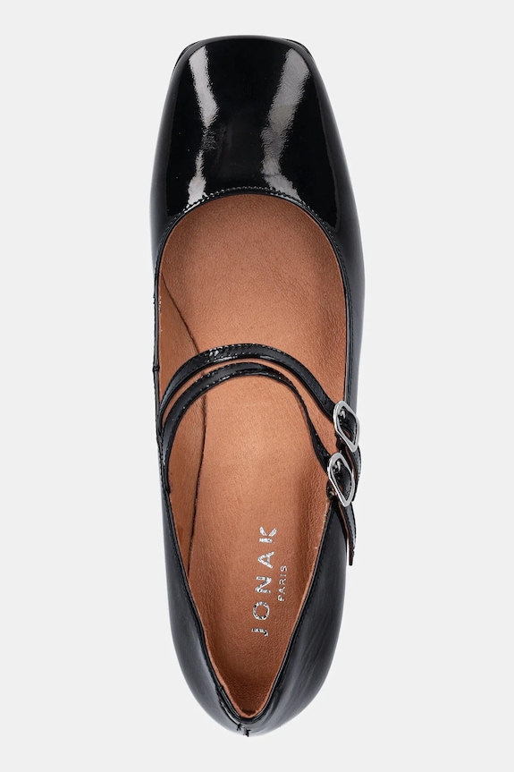Jonak bőr flip-flop ALIENAR VERNIS PLISSE fekete 3300131