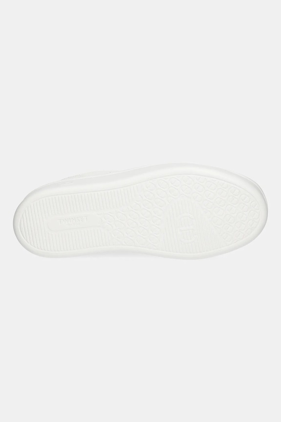 Δερμάτινα sneakers Twinset 252TCP024.07049 λευκό