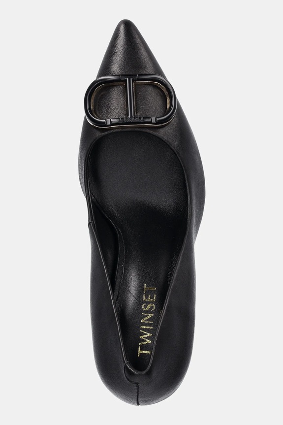 Încălțăminte Twinset stilettos de piele 252TCP032.00006 negru